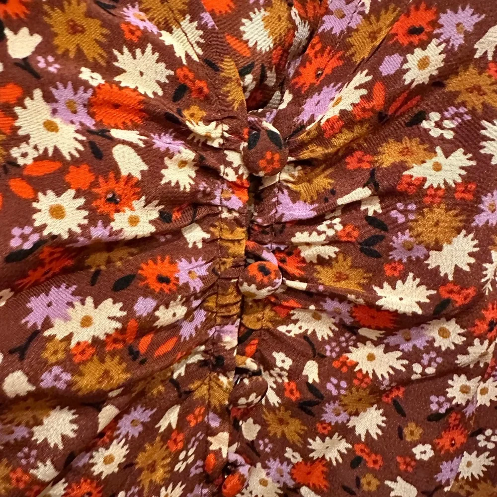 MADEWELL Silk Daylight Top 🌸 “Spring Prairie” 🌸 Vintage Ditsy Floral Print 14 🌸 - Picture 4 of 12